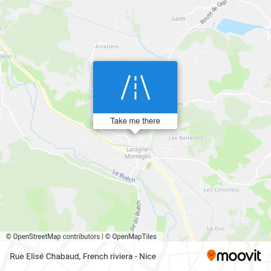 Mapa Rue Elisé Chabaud