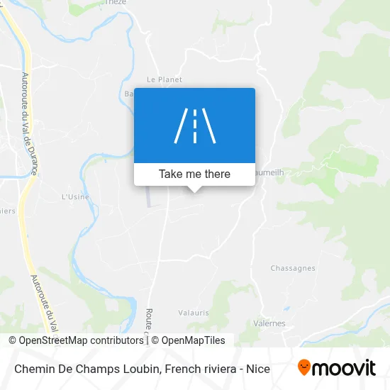 Chemin De Champs Loubin map