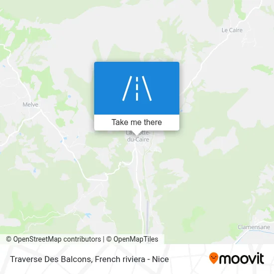 Traverse Des Balcons map