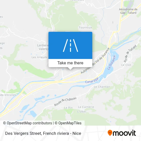Rue Des Vergers map