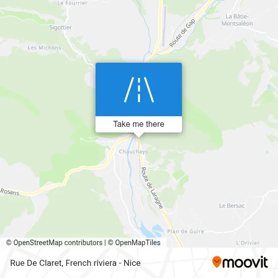Rue De Claret map