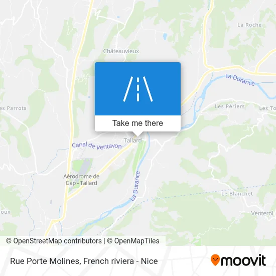 Mapa Rue Porte Molines