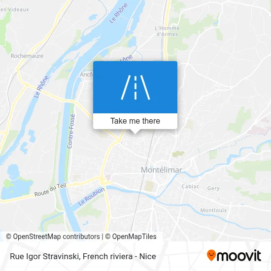 Rue Igor Stravinski map