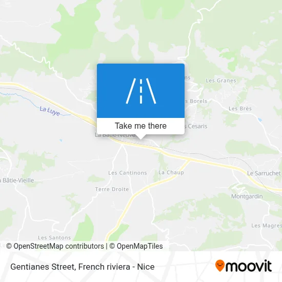 Rue Des Gentianes map