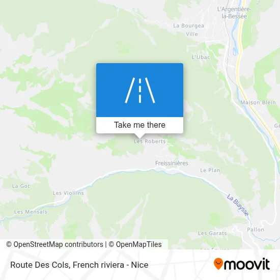 Route Des Cols map