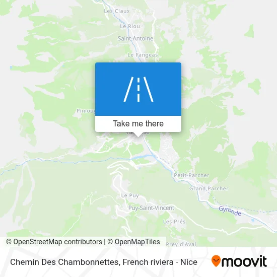 Chemin Des Chambonnettes map