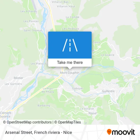 Mapa Rue De L'Arsenal