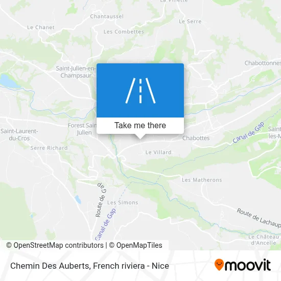 Chemin Des Auberts map