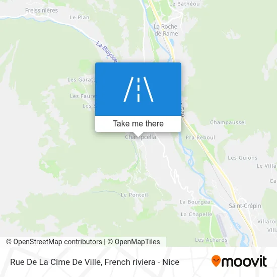 Rue De La Cime De Ville map