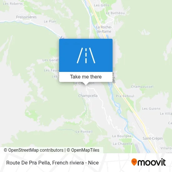 Route De Pra Pella map