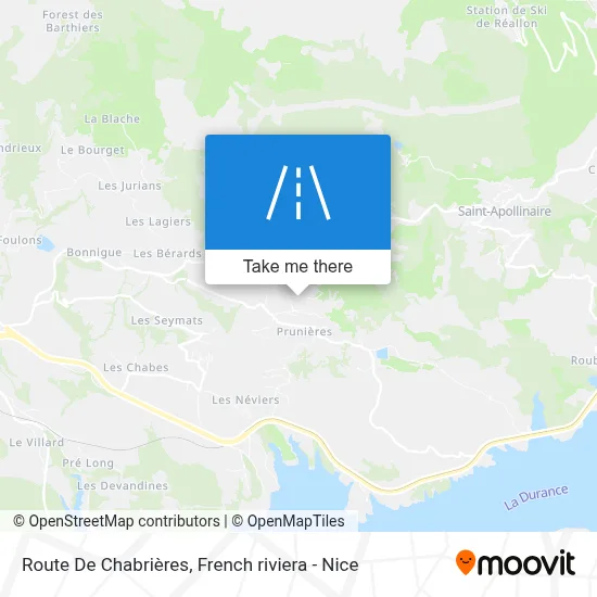 Route De Chabrières map