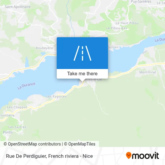 Mapa Rue De Perdiguier