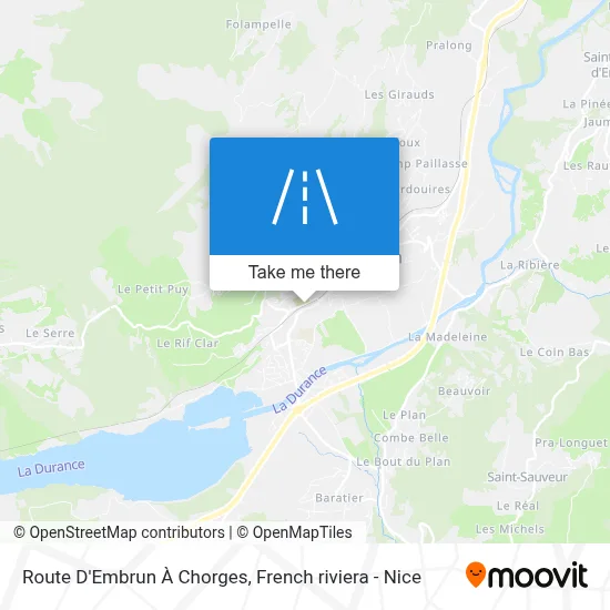 Route D'Embrun À Chorges map