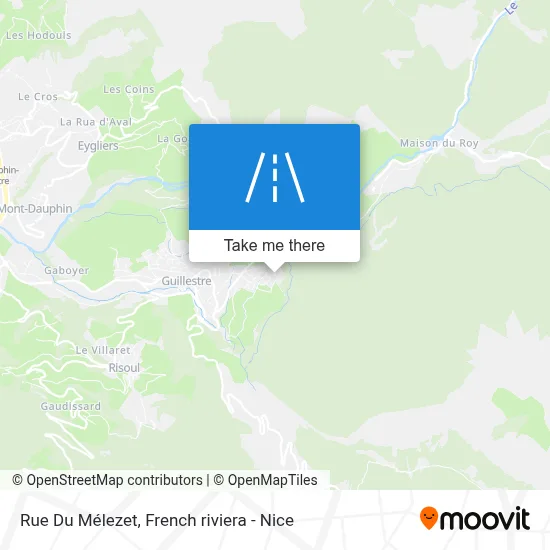 Rue Du Mélezet map
