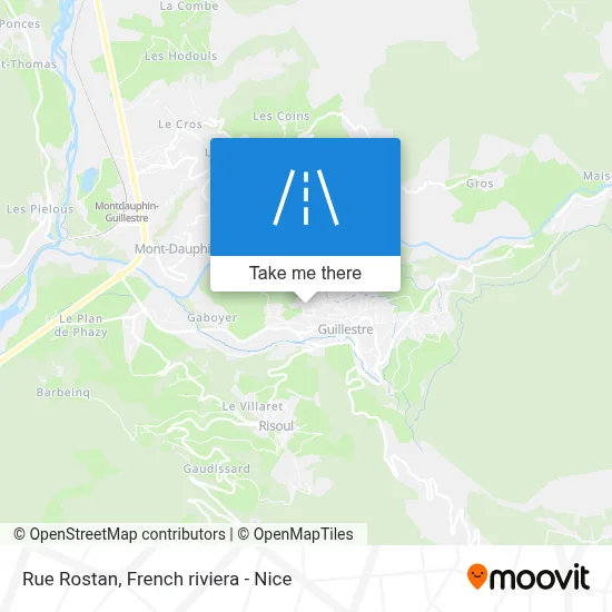 Mapa Rue Rostan