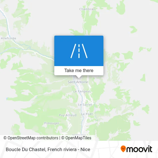 Boucle Du Chastel map