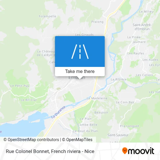 Mapa Rue Colonel Bonnet