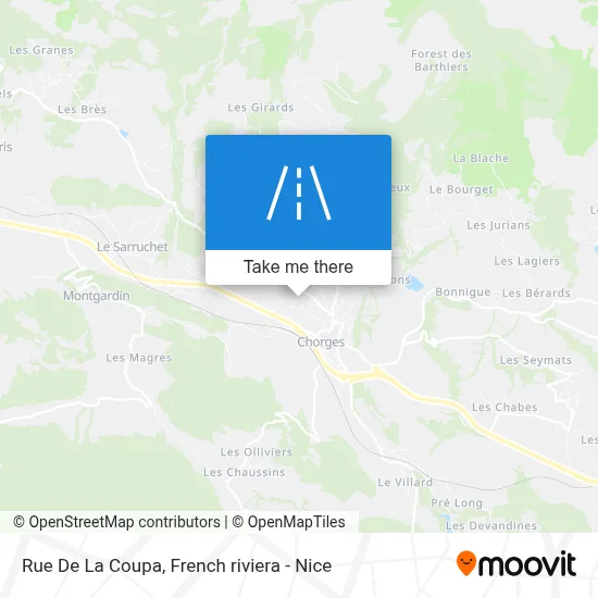 Rue De La Coupa map