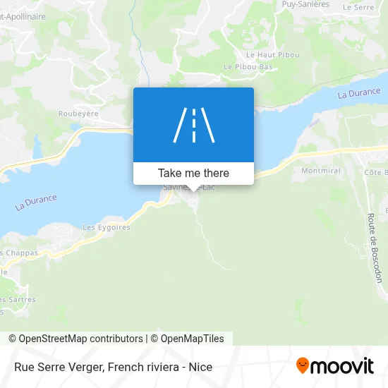 Rue Serre Verger map