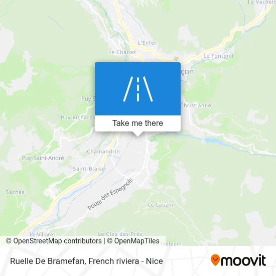 Ruelle De Bramefan map