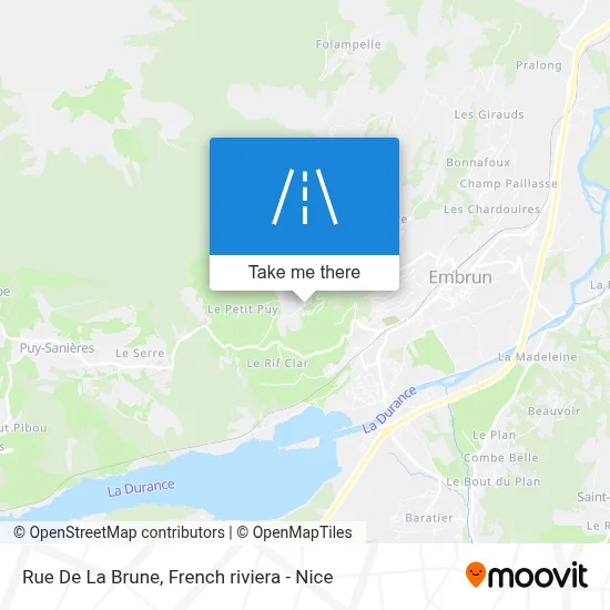 Rue De La Brune map
