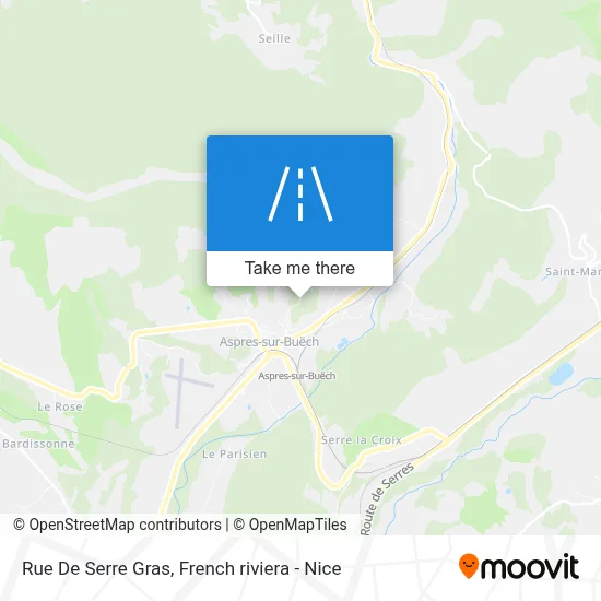Rue De Serre Gras map
