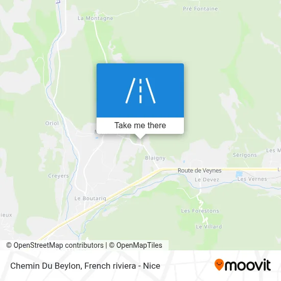 Chemin Du Beylon map