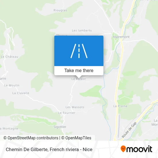 Chemin De Gilberte map