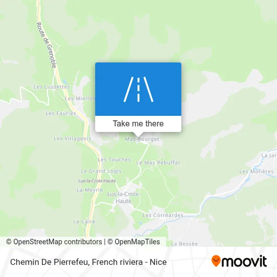 Chemin De Pierrefeu map