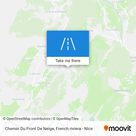 Chemin Du Front De Neige map