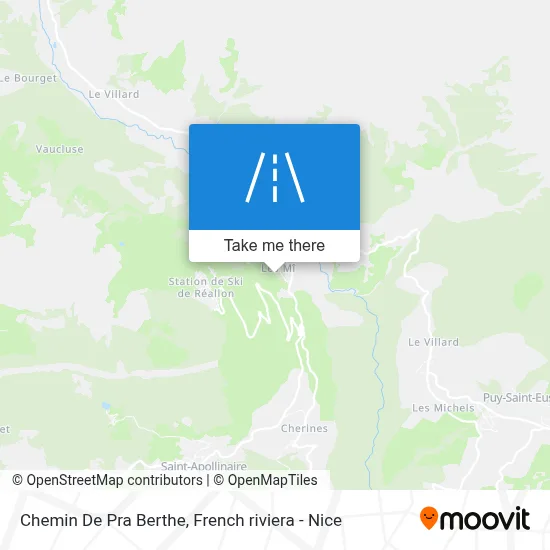 Chemin De Pra Berthe map