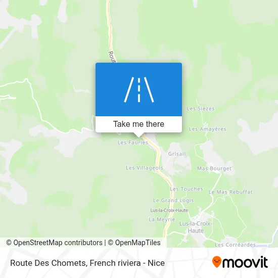 Route Des Chomets map