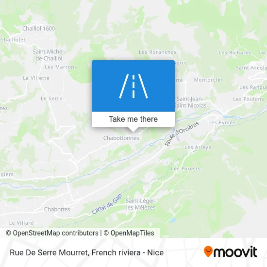 Rue De Serre Mourret map