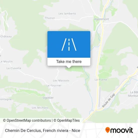 Chemin De Cerclus map