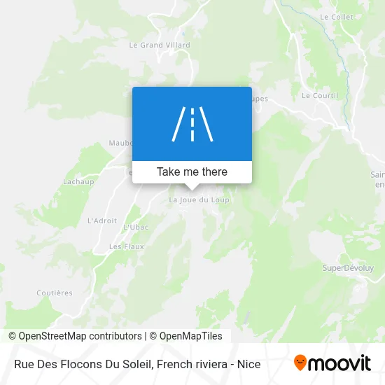 Rue Des Flocons Du Soleil map