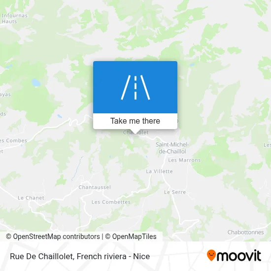 Mapa Rue De Chaillolet