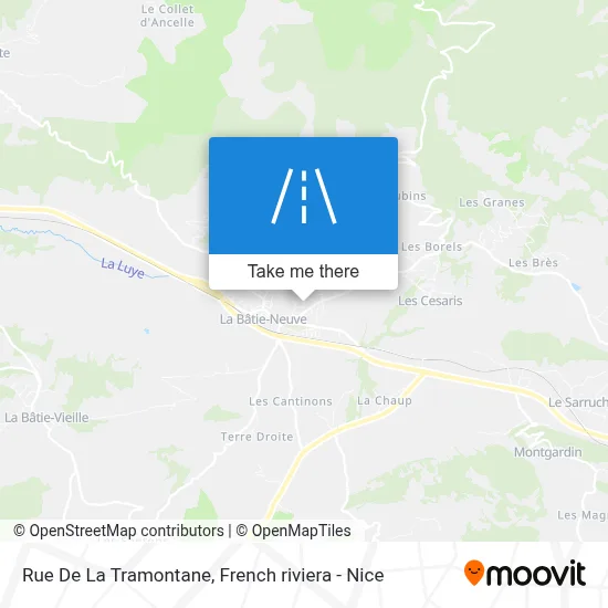 Rue De La Tramontane map