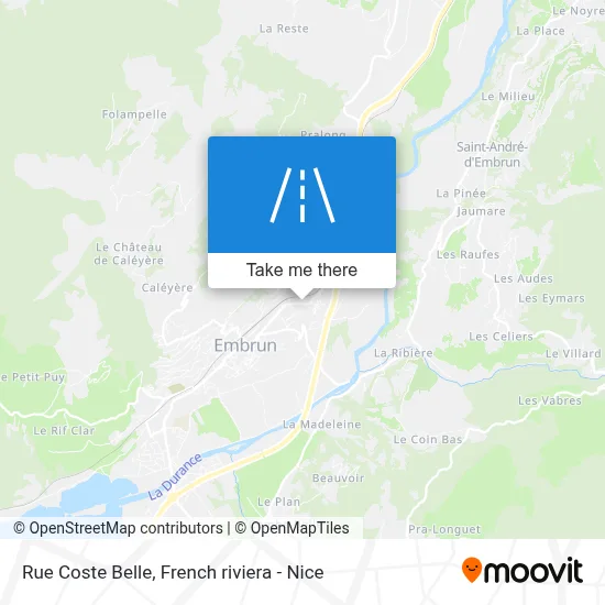 Rue Coste Belle map