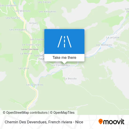 Chemin Des Devendues map