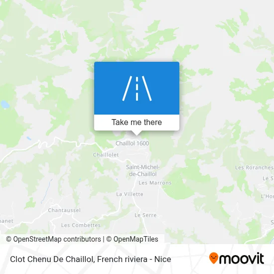 Clot Chenu De Chaillol map