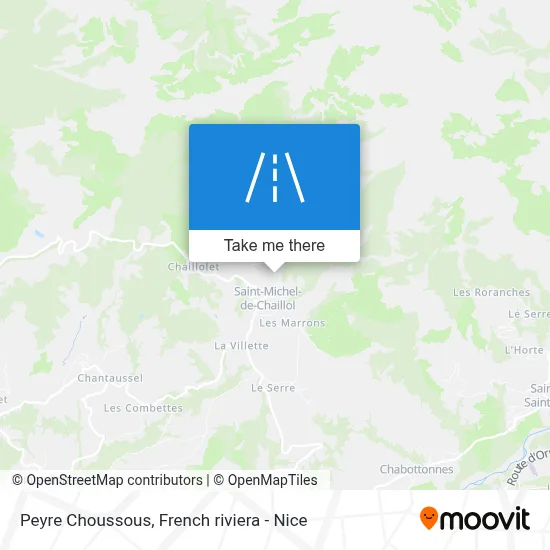 Peyre Choussous map