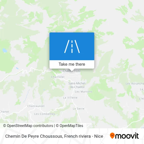 Chemin De Peyre Choussous map
