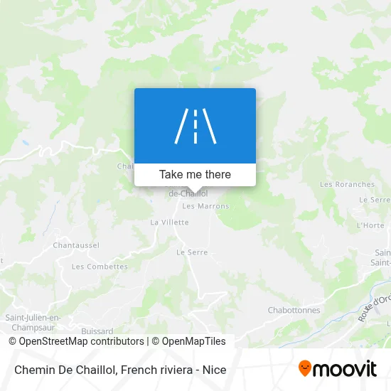 Chemin De Chaillol map