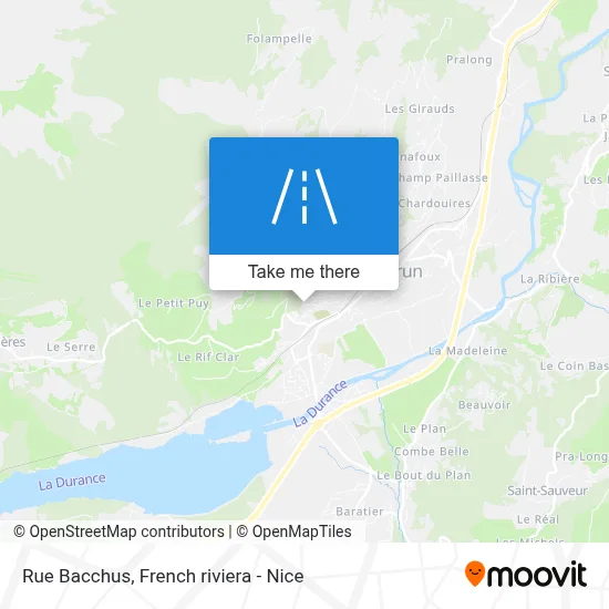 Rue Bacchus map