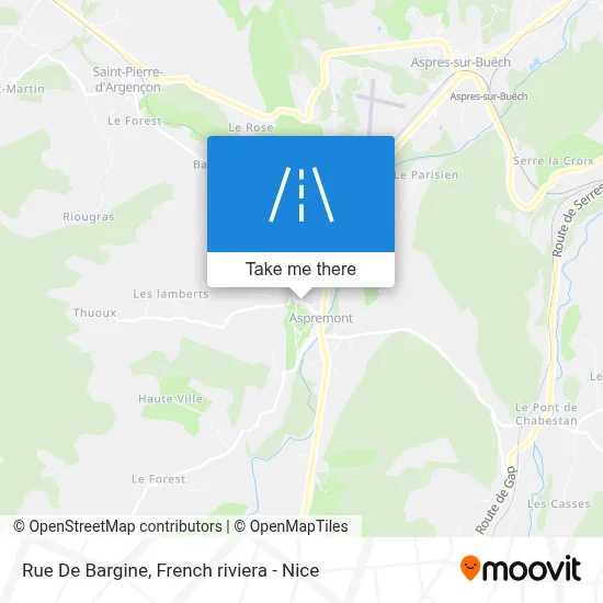 Mapa Rue De Bargine