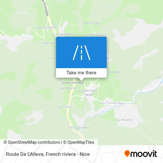Route De L'Alleva map