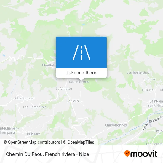 Chemin Du Faou map
