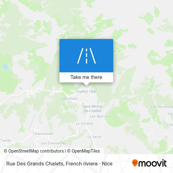 Rue Des Grands Chalets map