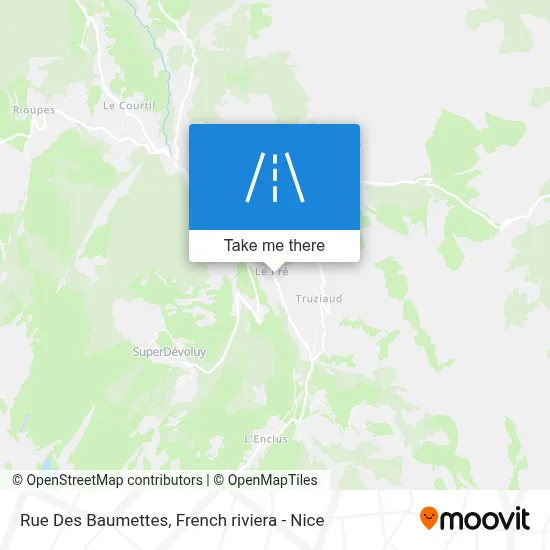 Rue Des Baumettes map