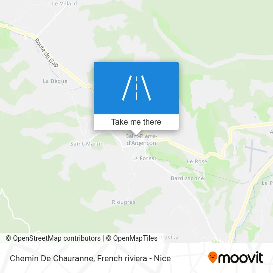Chemin De Chauranne map
